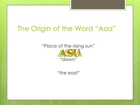etymology of the word asia